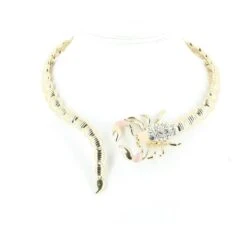 Collier Scorpion Yves Saint Laurent Jaune