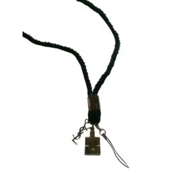 Yves Saint Laurent Collier Noir Doré