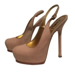 Escarpin Yves Saint Laurent Doré