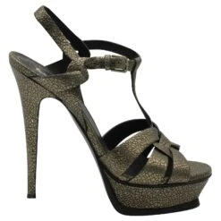 Yves Saint Laurent 29 Yves Saint Laurent Escarpins Métalliques Tribute En étain Gris