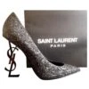 Yves Saint Laurent Talons Noir -Yves Saint Laurent escarpins talons yves saint laurent cuir noir