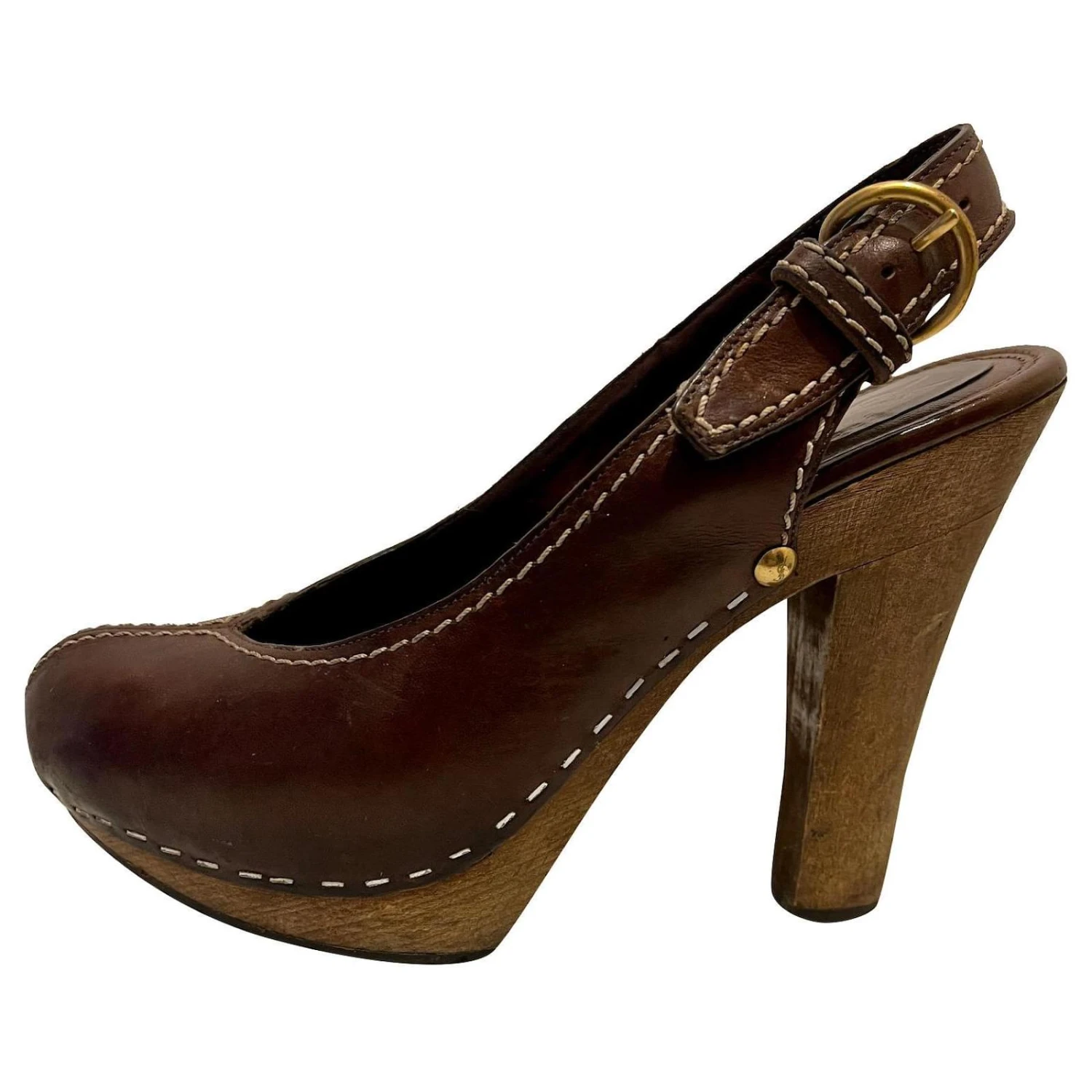 Yves Saint Laurent Escarpins YSL Ebene Apache En Chêne Marron 3 Yves Saint Laurent Escarpins YSL Ebene Apache En Chêne Marron