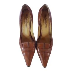 Yves Saint Laurent Escarpins Marron Clair