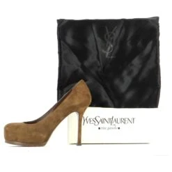 Yves Saint Laurent Escarpins Marron