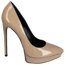 Yves Saint Laurent Janis Talons En Nude Vernis Chair