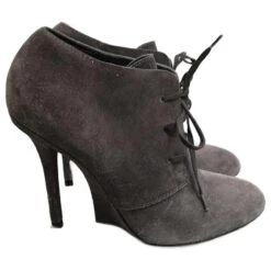 Escarpins YVES SAINT LAURENT.UE 38 Suédée Gris