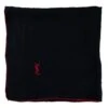 Yves Saint Laurent Foulard Noir Rouge -Yves Saint Laurent foulard yves saint laurent coton noir