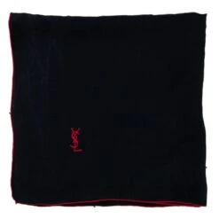 Yves Saint Laurent Foulard Noir Rouge