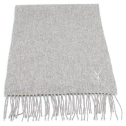 Yves Saint Laurent écharpe En Laine Gris