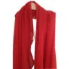 Yves Saint Laurent Echarpe Vintage Rouge -Yves Saint Laurent foulards echarpe vintage yves saint laurent soie rouge