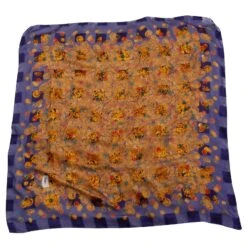 Yves Saint Laurent Echarpes Bleu Marine Bijouterie Dorée