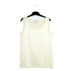 Yves Saint Laurent IVORY TOP TANK FR36/38 Écru