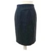 Yves Saint Laurent Jupe Crayon YSL à Fines Rayures Gris 2 Yves Saint Laurent Jupe Crayon YSL à Fines Rayures Gris -Yves Saint Laurent jupe crayon ysl a fines rayures yves saint laurent laine gris