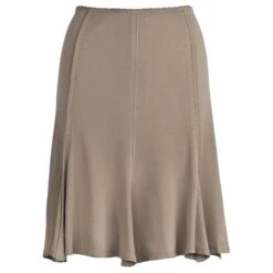 Yves Saint Laurent Jupe Froncée Beige