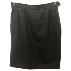 Yves Saint Laurent Jupe YSL Rive Gauche Gris