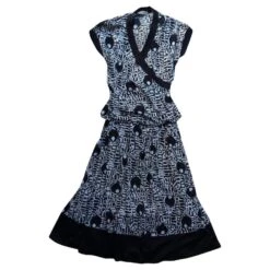 Yves Saint Laurent Jupe Noir Blanc Cassé