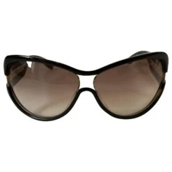 Yves Saint Laurent Lunettes De Soleil Noires En Acétate YSL Optyl