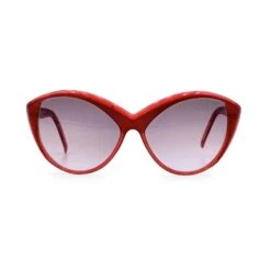 Yves Saint Laurent Lunettes De Soleil Vintage Cat-Eye Red Mint Mod. 8702 P 72 Rouge