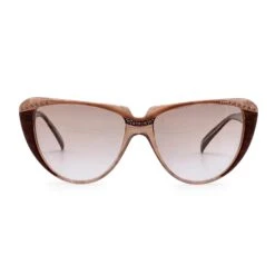 Yves Saint Laurent Lunettes De Soleil Yeux De Chat Vintage 8704 PO 74 50/20 125MM Marron