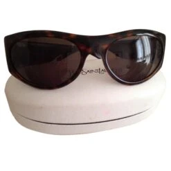 Yves Saint Laurent Rétro 100% Vintage 1980 Marron Foncé