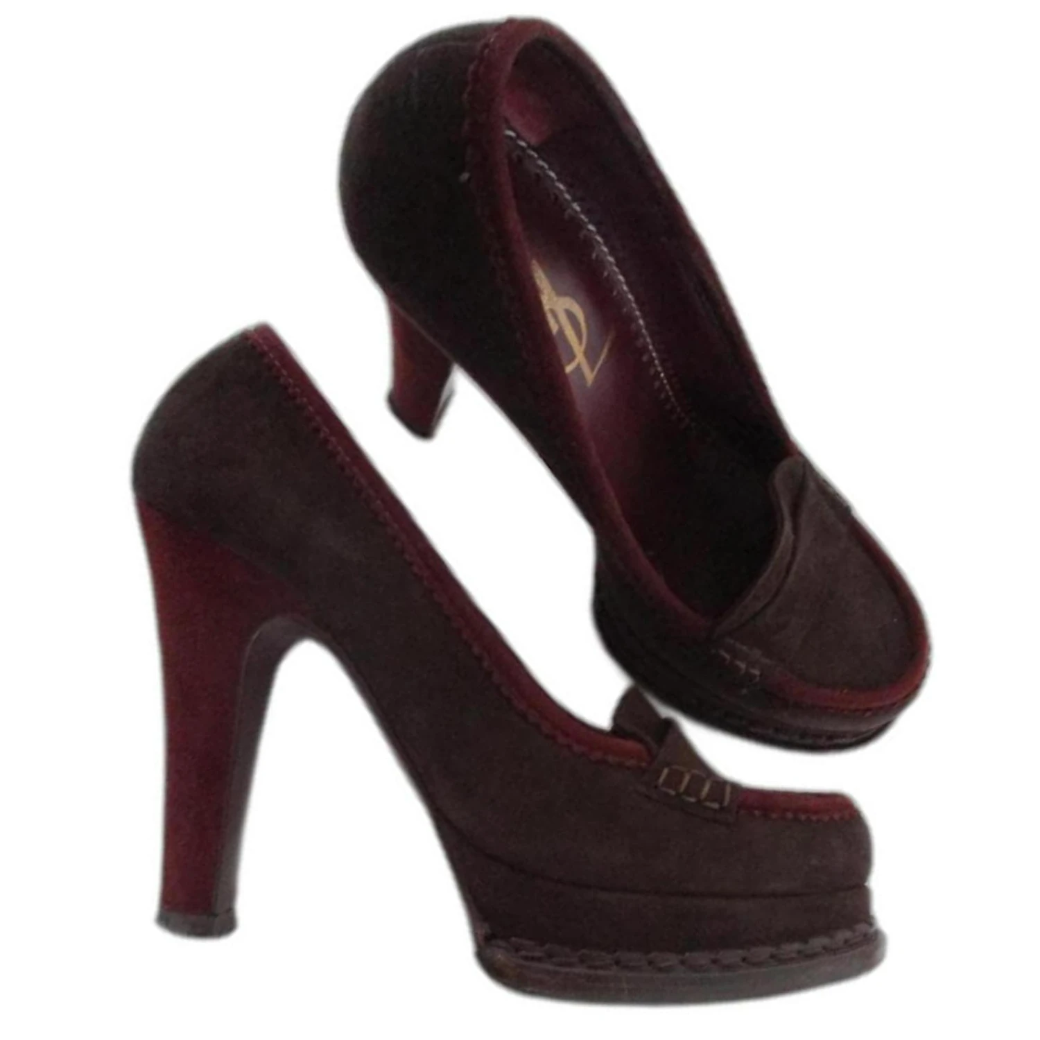 Yves Saint Laurent Mocassins à Talons, 37,5 IT. Chocolat 3 Yves Saint Laurent Mocassins à Talons, 37,5 IT. Chocolat