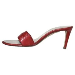 Yves Saint Laurent Mules Rouge