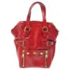 NEUF SAC A MAIN YVES SAINT LAURENT MINI DOWNTOWN CUIR VERNIS ROUGE HANDBAG