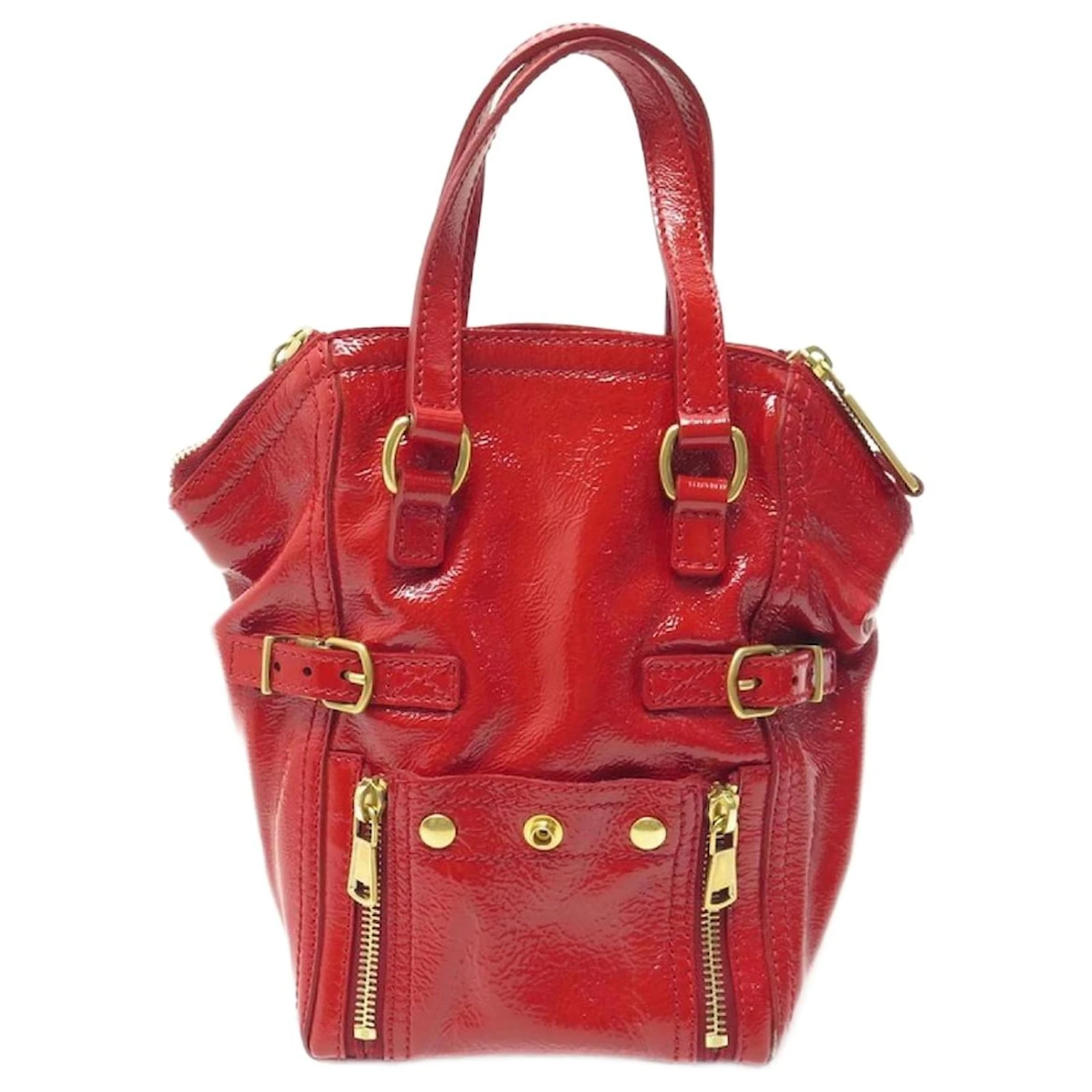 NEUF SAC A MAIN YVES SAINT LAURENT MINI DOWNTOWN CUIR VERNIS ROUGE HANDBAG 3 NEUF SAC A MAIN YVES SAINT LAURENT MINI DOWNTOWN CUIR VERNIS ROUGE HANDBAG