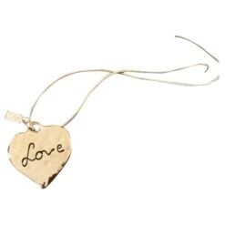 Yves Saint Laurent PENDENTIF COEUR LOVE YSL Doré
