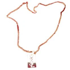 Yves Saint Laurent PENDENTIF PLAQUE FORÇAT Doré