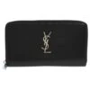 Yves Saint Laurent Portefeuille Zip Rond Paris Cuir Noir -Yves Saint Laurent petite maroquinerie portefeuille zip rond paris cuir noir yves saint laurent