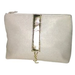 Yves Saint Laurent Petite Maroquinerie Blanc Doré