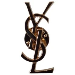 Yves Saint Laurent Pin's Broche Doré