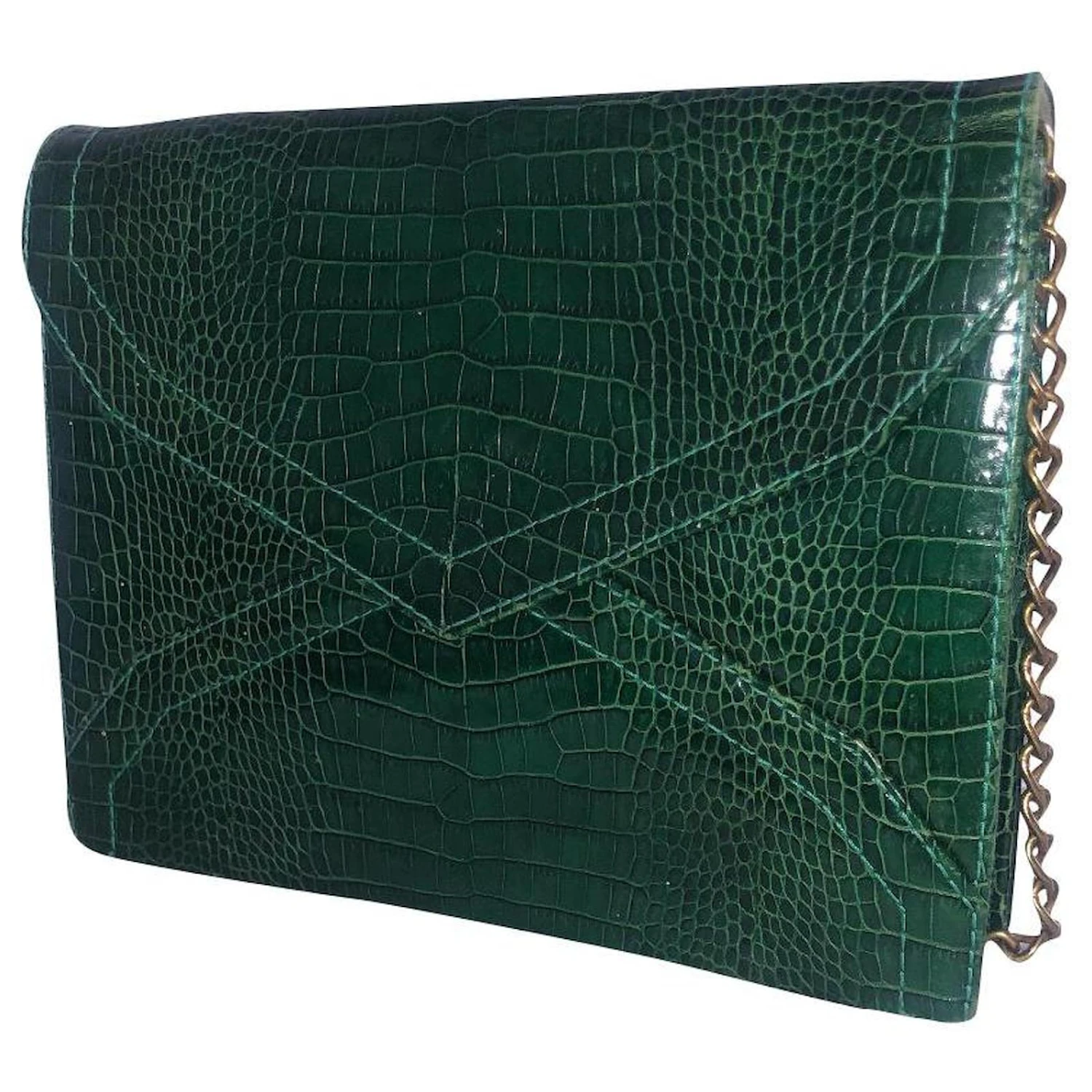Jamie Yves Saint Laurent Pochettes Vert Foncé 3 Jamie Yves Saint Laurent Pochettes Vert Foncé