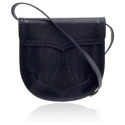 Yves Saint Laurent Sac à Bandoulière à Rabat Vintage En Cuir Brillant Noir