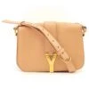 Yves Saint Laurent Sac à Bandoulière Chyc Line Nude Rose Beige -Yves Saint Laurent sac a bandouliere chyc line nude yves saint laurent cuir rose