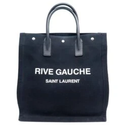 Yves Saint Laurent SAC A MAIN SAINT LAURENT CABAS RIVE GAUCHE NORTH/SOUTH 632539 TOTE BAG Noir