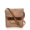 Yves Saint Laurent Sac Bandoulière Messager Vintage En Toile Beige -Yves Saint Laurent sac bandouliere messager vintage en toile beige yves saint laurent