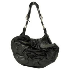 Sac Bandoulière Yves Saint Laurent Nadja Rose En Cuir Noir