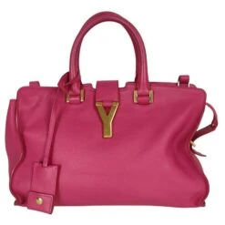Sac Bandoulière Yves Saint Laurent Y En Cuir Fuchsia Rose
