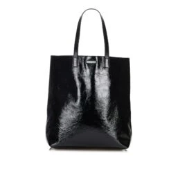 Yves Saint Laurent Sac Cabas En Cuir Noir