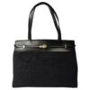 Sac Cabas En Toile Et Cuir Yves Saint Laurent Noir -Yves Saint Laurent sac cabas en toile et cuir yves saint laurent autre noir