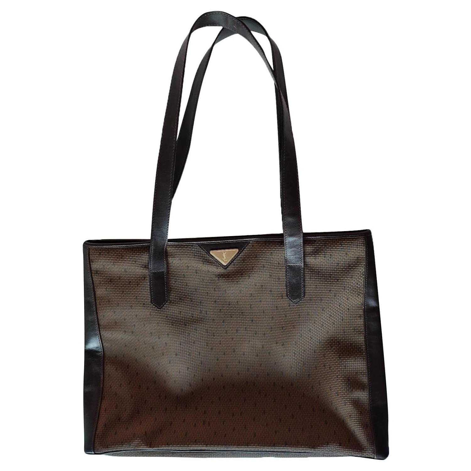Yves Saint Laurent Sac Cabas Marron Kaki 3 Yves Saint Laurent Sac Cabas Marron Kaki