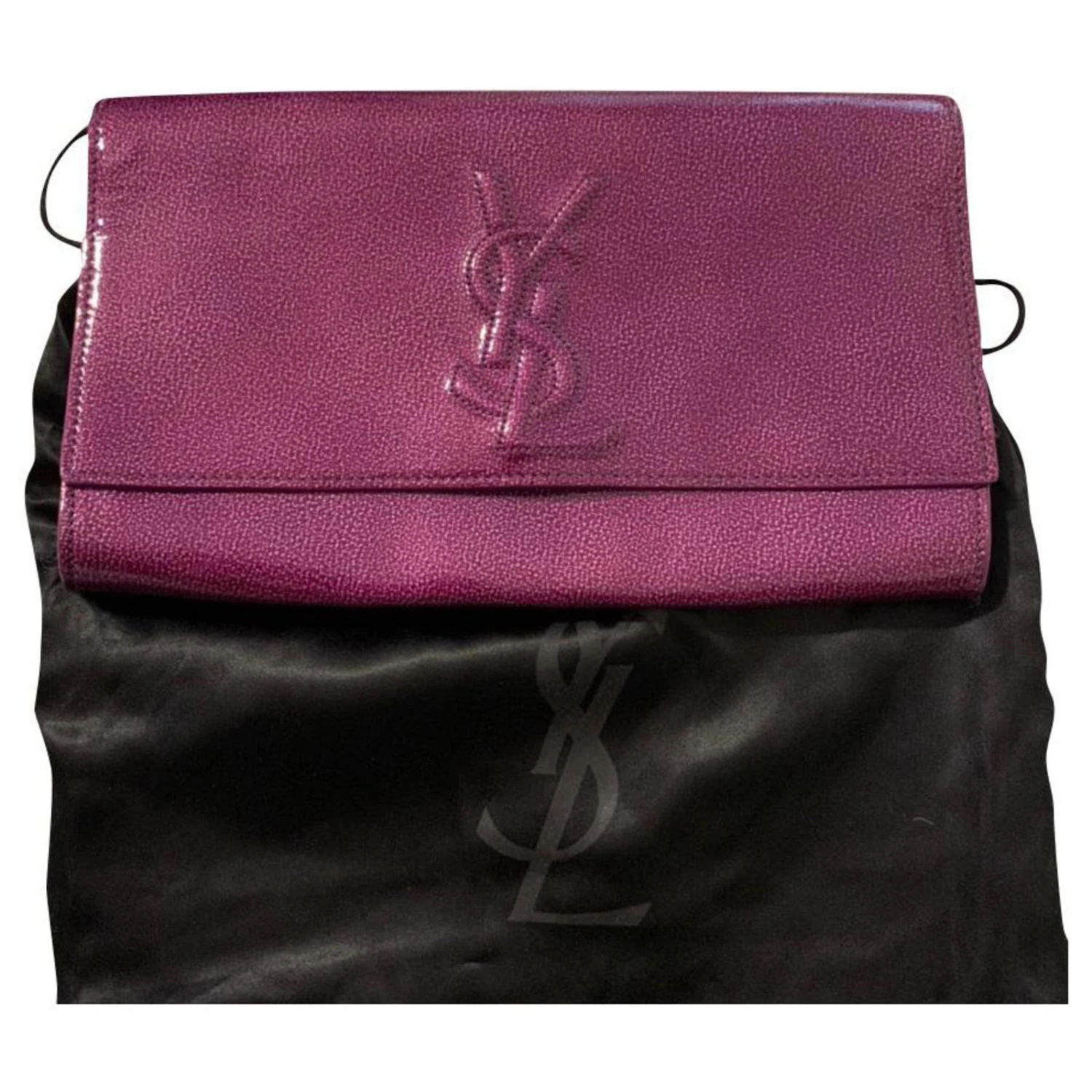 Sac En Cuir Verni Violet Belle De Jour Yves Saint Laurent Prune 3 Sac En Cuir Verni Violet Belle De Jour Yves Saint Laurent Prune