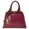 Sac Yves Saint Laurent Majorelle En Cuir Verni Amarante Violet -Yves Saint Laurent sac yves saint laurent majorelle en cuir verni amarante violet