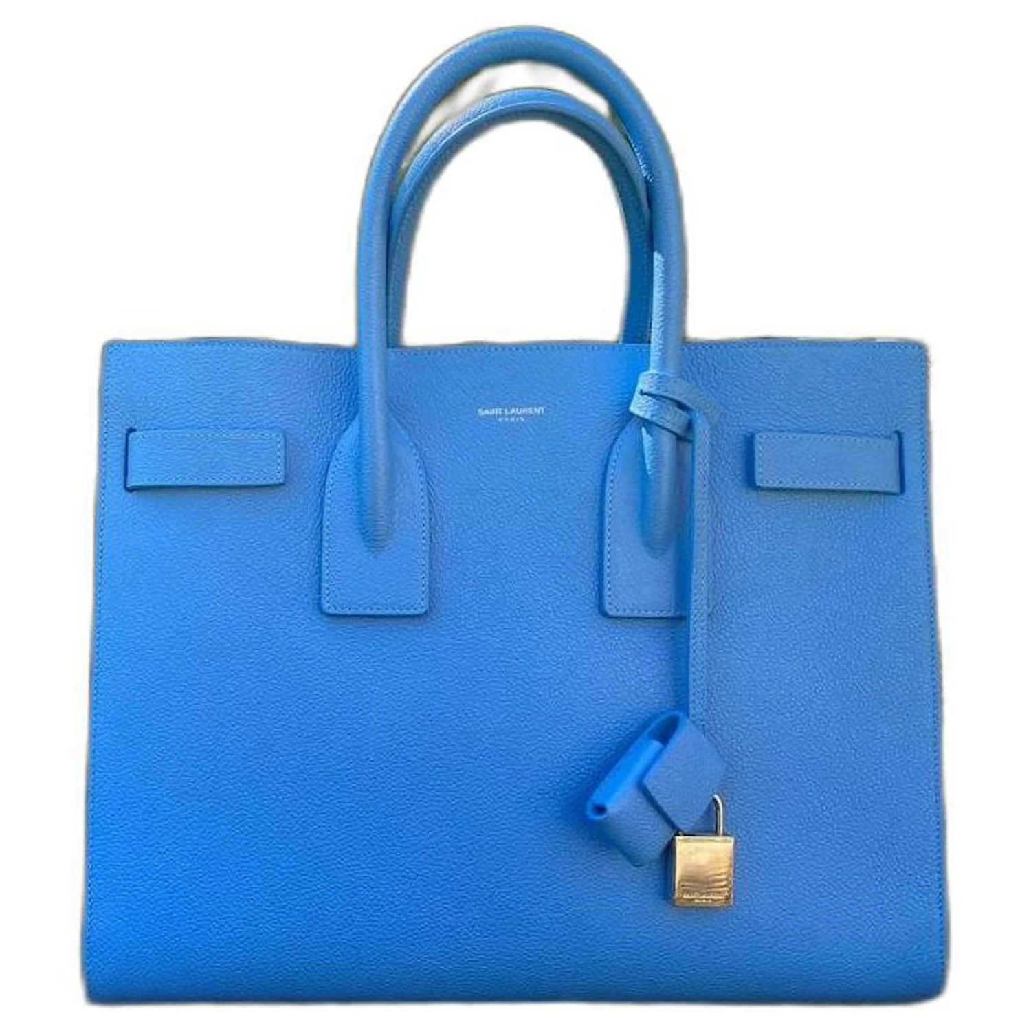 Sac Yves Saint Laurent Modèle " Sac De Jour" Cuir Bleu Ciel Bleu Clair 3 Sac Yves Saint Laurent Modèle " Sac De Jour" Cuir Bleu Ciel Bleu Clair