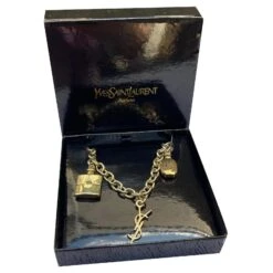Superbe Bracelet Yves Saint Laurent Opium Bijouterie Dorée