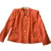 Yves Saint Laurent Tailleur Jupe Corail -Yves Saint Laurent tailleur jupe yves saint laurent viscose corail