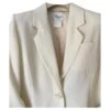 Tailleur Yves Saint Laurent Crème -Yves Saint Laurent tailleur yves saint laurent polyester creme