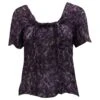 Yves Saint Laurent Top En Soie Imprimé Violet -Yves Saint Laurent top en soie imprime violet yves saint laurent